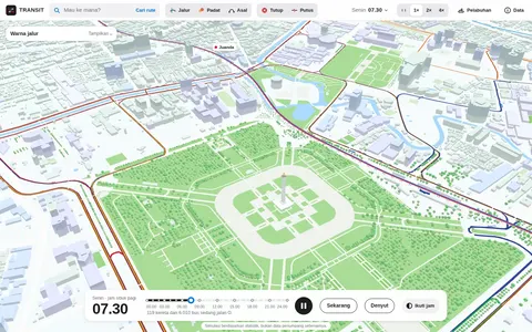 Screenshot of TRANSIT